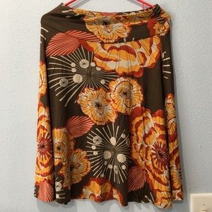 SOLD. New York & Company Floral Cotton Skirt